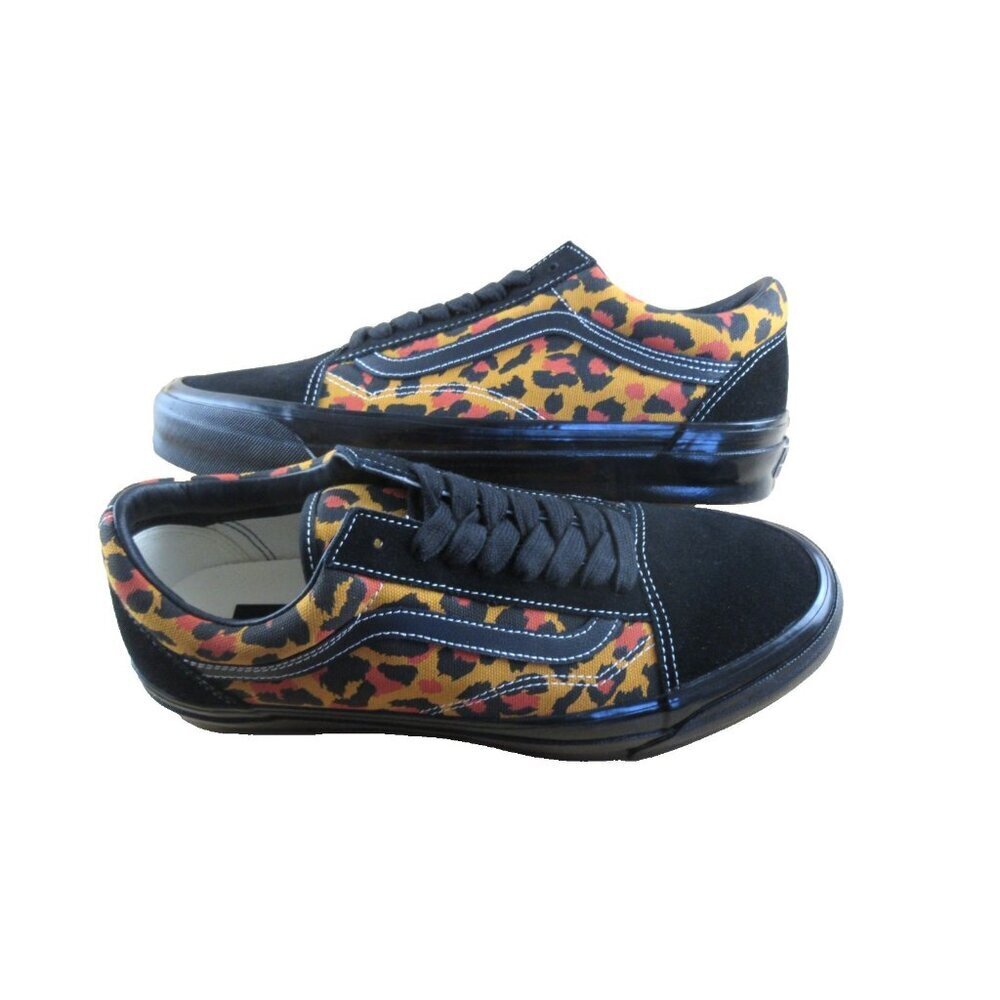 Vans Men's Lx Old Skool Leopard Double Black Striped Skate shoes Sizes NIB